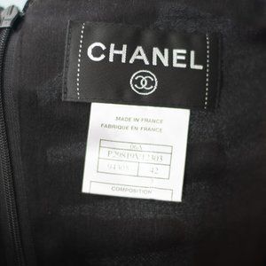 Vintage CHANEL Black Sheath Dress (little black dress)
